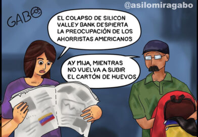 La Caricatura de Así Lo Mira Gabo de esta semana: «El colapso de Silicon Valley Bank…»