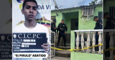 Neutralizan a «El Pirulo», integrante de la banda delictiva «Maikel Seco»