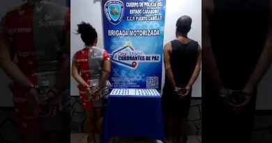 Policarabobo capturó dos distribuidores de presunta droga en Puerto Cabello