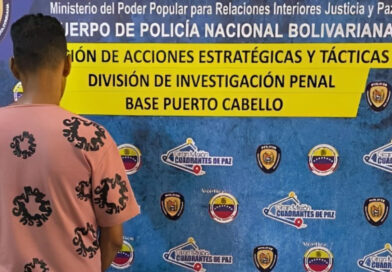 Detenido por violencia de género en Puerto Cabello