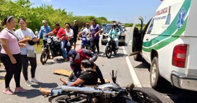 Tucacas | Accidente de motorizado deja un fallecido y un lesionado en la carretera nacional Morón – Coro