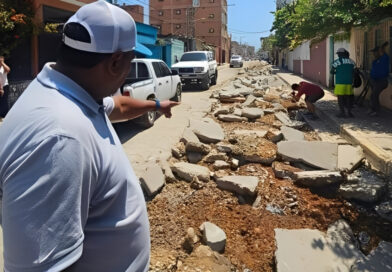 Falcón | En Tucacas iniciaron reparación de la calle Miranda