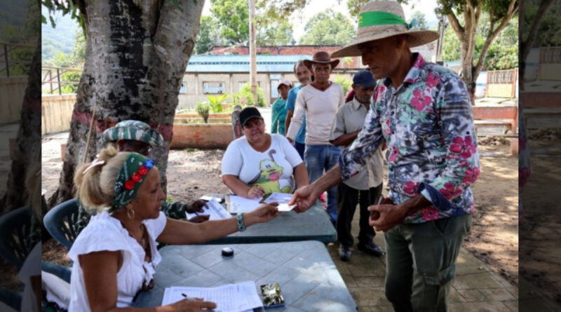 Agricultores del municipio Puerto Cabello participaron en las elecciones de consejos campesinos