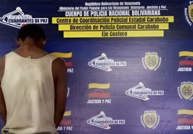 Sujeto detenido por robo y amenaza de muerte a su madre en Puerto Cabello