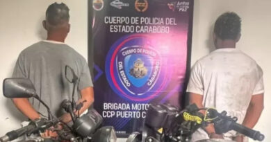 Sujetos detenidos por simular estar accidentados para robar una moto en Puerto Cabello