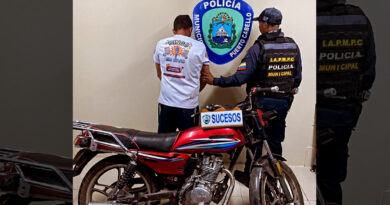 Sujeto fue detenido por robar una moto en Puerto Cabello