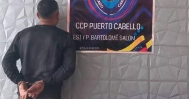 Capturado integrante de la banda «La Marimacha» con municiones de alto calibre en Puerto Cabello